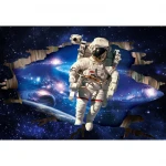 3D Astronaut simulation wall decoration for bar hotel living room