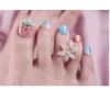 3D Gel toe nail sticker - In the Flower Garden Made in Korea OEM available