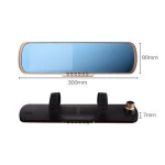 4.3 Car DVR Dual Channel Full HD 1080P Car Black Box Built in Rear View Mirror