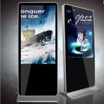 43 inch LED IR touch screen tv advertising, HD android player advertising