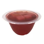4oz fruit jelly pudding snack mixed fruit in black berry gel in plastic cup