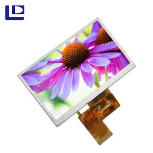 5 inch touch screen TFT LCD display 480 X 272 solution  sunlight readable transflective LCD module