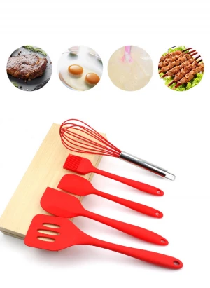 5 Pcs Utensil Set Non-Stick Kitchen Utensils with Spatula Kitchen Gadgets Cookware Set Kitchen Tool Set