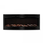 50 inch electric fireplace Black Customized Modern wall fireplace mounted simplex electric fireplace