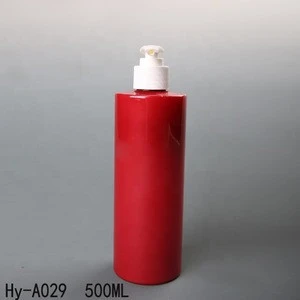500ml personal care luxury plastic cylinder shampoo bottle