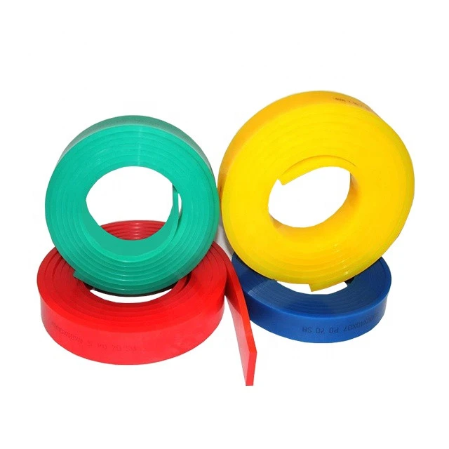 50mm * 9mm * 3660mm / 4000mm  Squeegee  Rubber Material Blanket Squeegee for Screen Printing