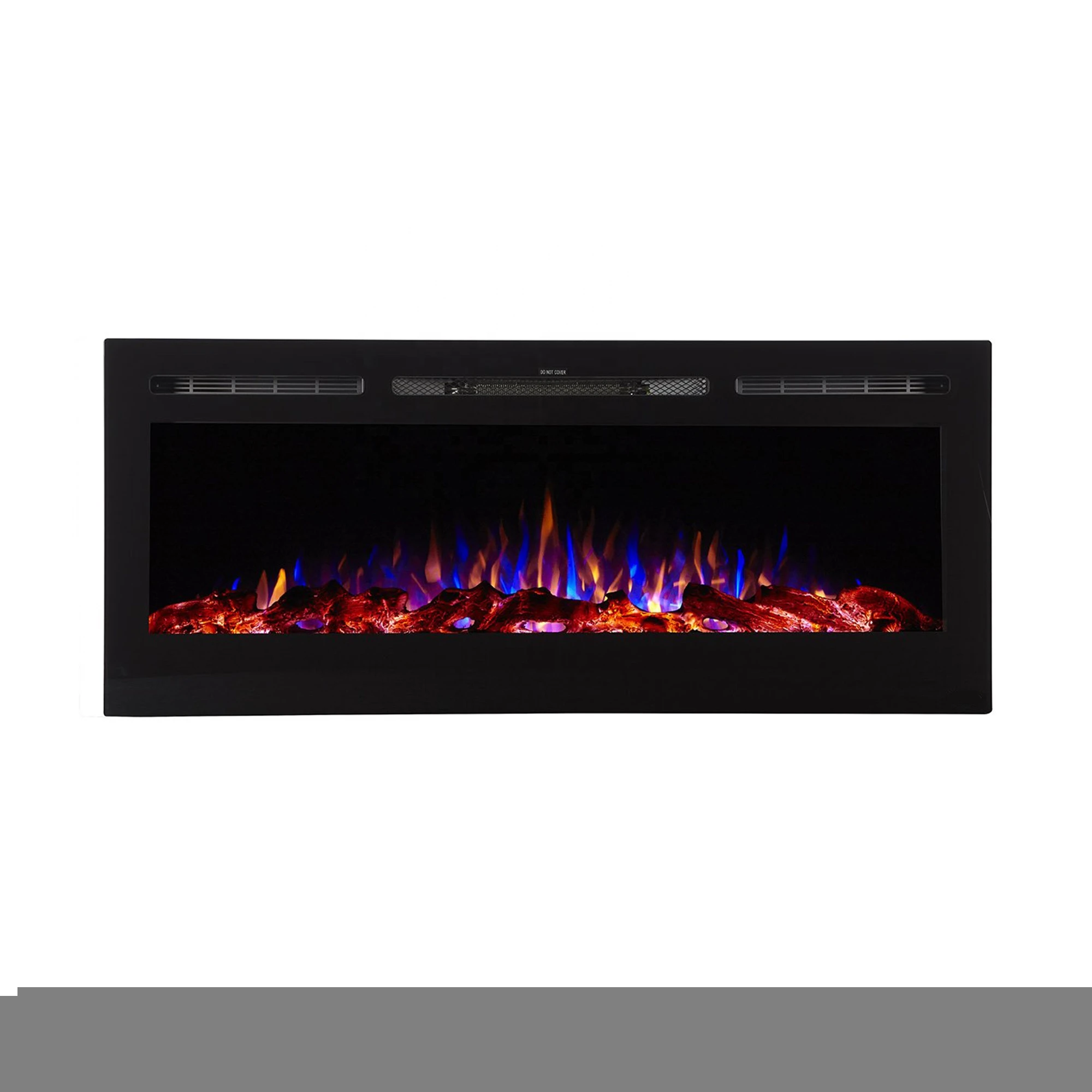 50&quot;  Regal Flame Fusion  Log Built-in Ventless Recessed Wall Mounted Electric Fireplace