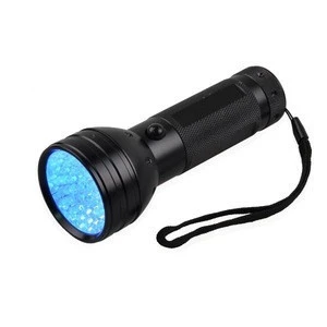 51 UV 390~395 nm Ultraviolet LED flashlight /51 LEDs Blacklight Flashlight with 3*AA