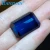 Import 53.7g 18x25mm rectangle shape oct Bridge artificial sapphire color loose gem stone from China