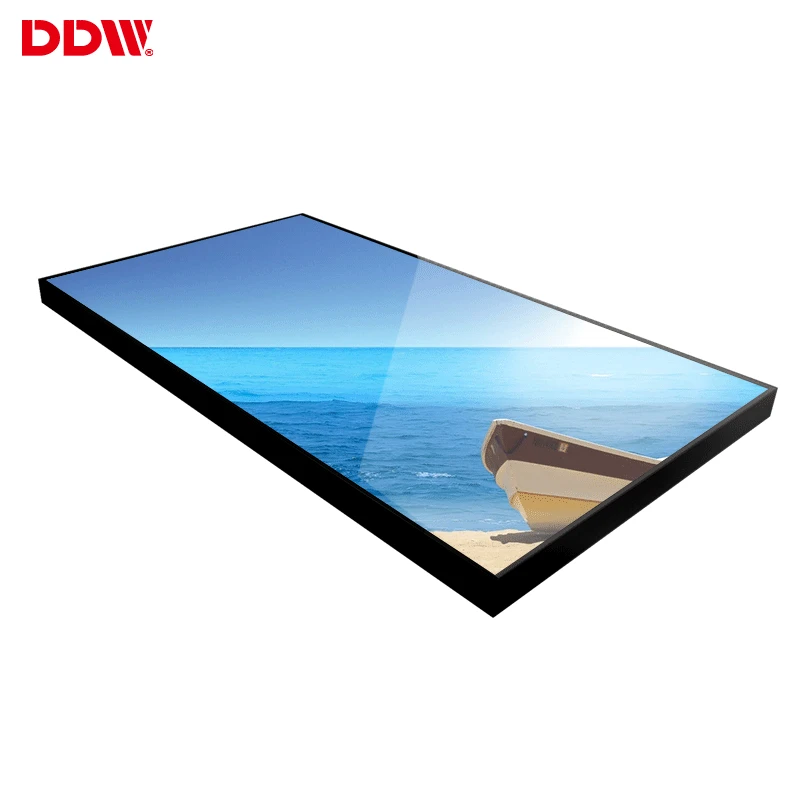 55inch semioutdoor high brightness LCD monitor 2K/4K ultra narrow bezel LCD digital signage