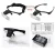 Import 5Lens Glass Magnifying Visor Magnifier Glasses With 2 LED Professional Jeweler&#x27;s Loupe Light Bracket and Headband are Interchang from China