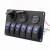 Import 6 Gang waterproof Car Auto Boat Marine Switch Panel With Voltmeter Dual USB Blue LED Light 5 pin On/Off Rocker Switch from China