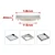 Import 6 Inches 304 Stainless Steel and ABS Plastic Mirror Finish Square Tile Insert Floor Drain from China