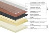 6.0mm  WPC click flooring wood and plastic composite