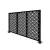 Import 6x8 small gardens for houses 3d white material outdoor high quality aluminum post aluminium fence trellis amp gates fencing from China