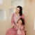 Import 7091 customized Muslim high-end islamic women thobe comfortable cotton family outfits modern islamic clothing from China