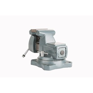 7405 High quality  Square Steel adjustable vises moving body rotates 360 bench vices with anvil