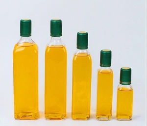 750ml Round and Square Shape Food Grade Olive Oil Glass Bottle
