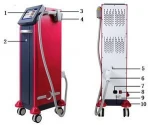 8 inch true color touch screen 808nm semiconductor laser hair removal system