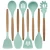 Import 8 Natural Acacia Wooden Silicone china kitchen utensil from China