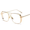 912 Oversized Alloy Eyeglasses Transparent HD Lens Sunglasses Women Optical Glasses Frames for Men Vintage Eyewear metal glasses