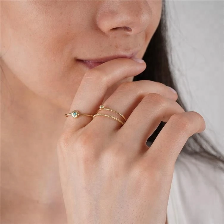 925 silver minimalist star turquoise latest gold finger ring design