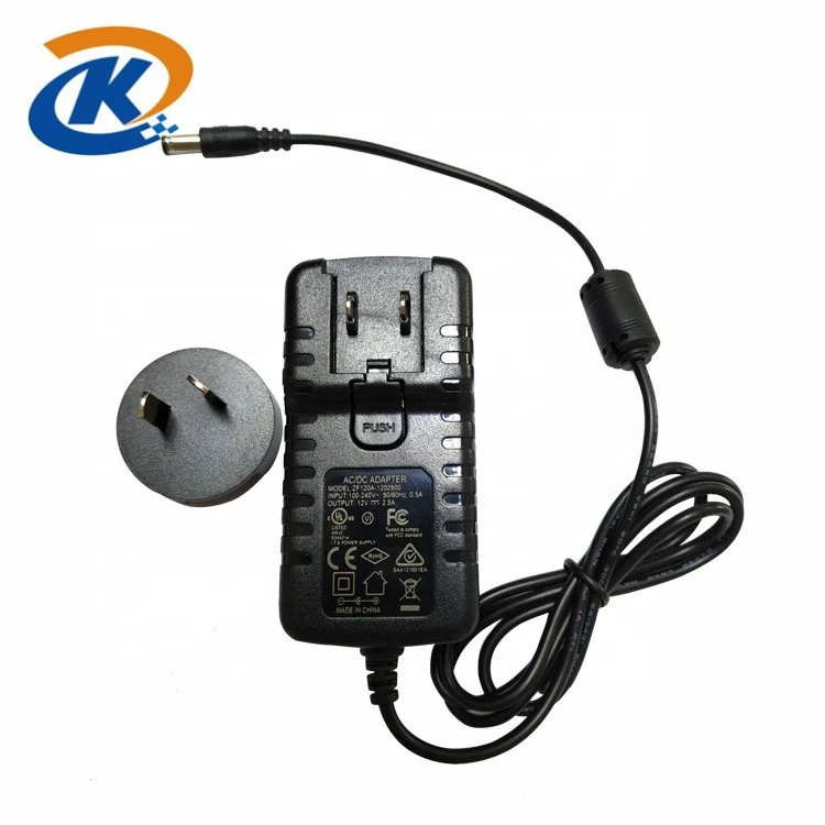 9V 2A EU UK US AU power adapter/12V 2A interchangeable plug power adapter