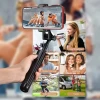 A22 Dual Phone Holder Selfie Sticks Extensions Tablet Holder Flixible Selfie Stick Tripods Selfie Stick Bluetooths