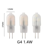 AC12V 1.4W 3000K 4000k 6000k wholesale mini lights bulbs Low voltage,G4 LED landscape bulbs for cabinet spotlights kitchen