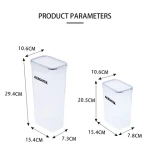 ACROATEK 14 Pack Airtight Plastic Sugar Flour Dry Food Cereal Kitchen Organizers Food Storage Containers Sets