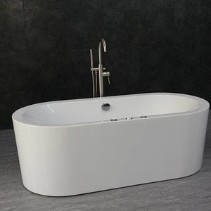 Acrylic freestanding whirlpool massage bathtub
