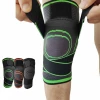 Adjustable bandage pressurization hinged knee brace support sports compression knee brace belt