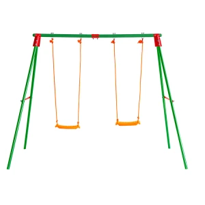 Adult and children swings set with slide and swing chair