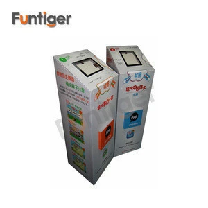 Advertising cardboard E-book stand/player display rack