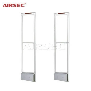 Airsec EAS system AM 58khz Acrylic security gate retail anti theft devices and pedestals