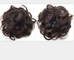 AliExpress Hot sale Golden wigs hair buns fake synthetic 12cm braid bun women chignon for fashion lady