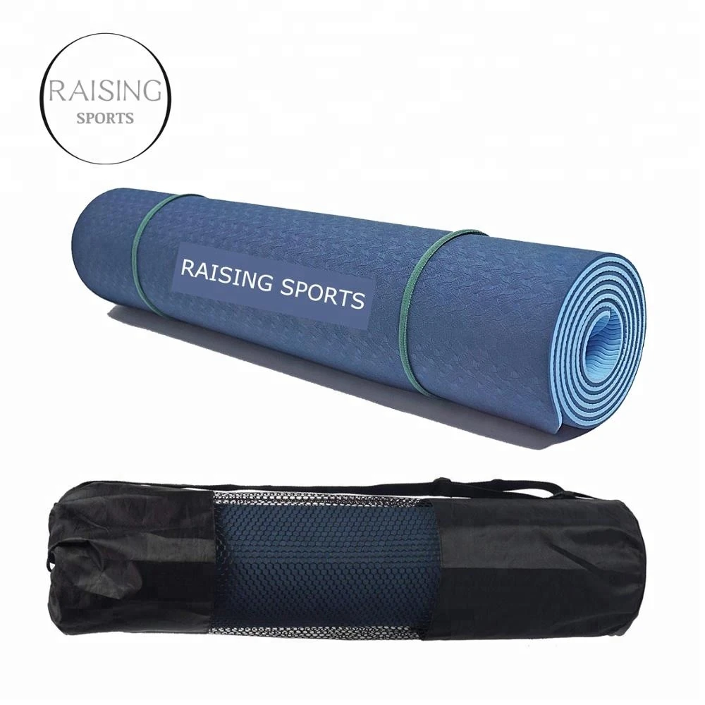 Alignment Anti-Tear Exercise Biodegradable Double Layer Tpe Ecofriendly Gym Yoga Mat