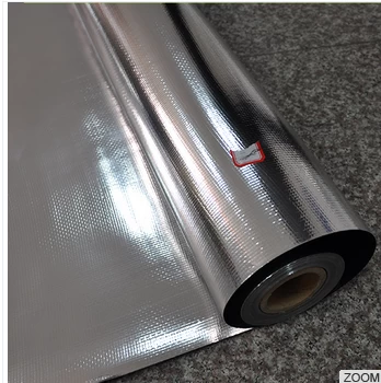 Aluminum Thermal Reflective Foil Insulation Single Side Laminate Woven Fabric