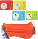 Amazon Best Selling Waterproof Silicone Placemats Heat Resistant Dining Placemats Non-Stick Baking Mat
