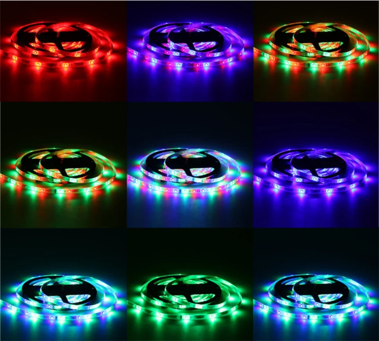 Amazon Home 24 Keys Remote Control 3528 5m RGB LED Strip Light Waterproof LED Light Strip