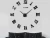 Amazon hot explosions Rome wall clock living room acrylic clocks home diy creative wall clock