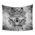 Import amazon hot sale Custom tiger printed animals wall hanging tapestry for home decoration from China
