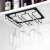 Import Amazon Hot Sale Goblet Glass Wine Cup Holder Under Cabinet Wall Wine Glass Racks Hanging Storage Stemware Racks 3 Row Hange from China