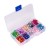 Import Amazon hot sell crack Beads set 10 colors 200 pieces in a box of 8mm  Multicolor Crackle Glass Beads from China
