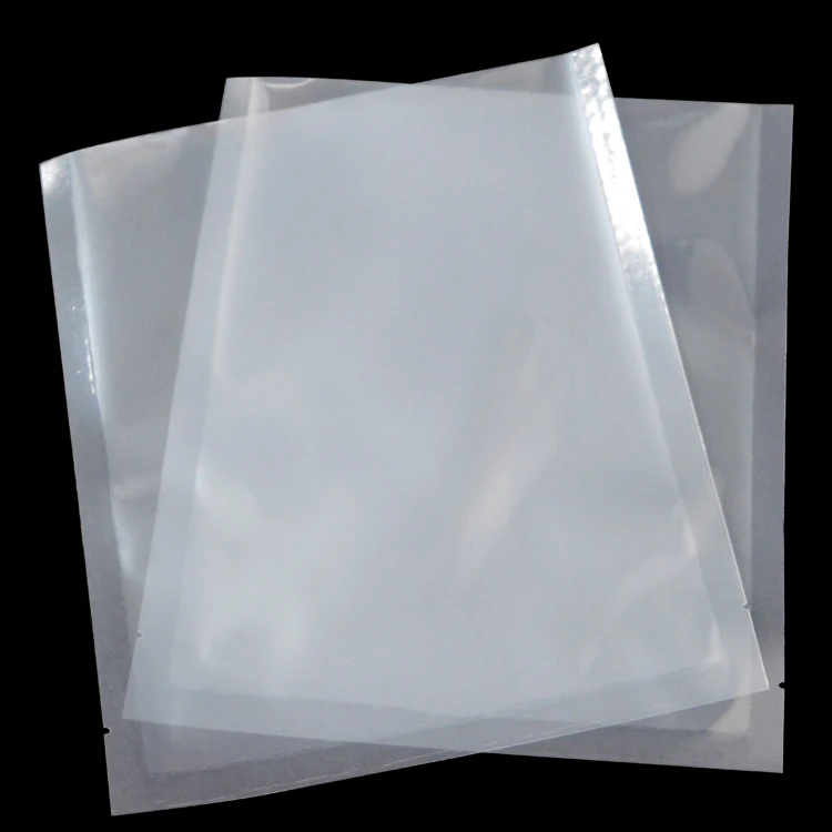 Amazon hot selling pa/pe reusable food packing snack sealer lamination plastic nylon transparent vacuum bag