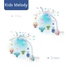 Amazon Hot Selling Sleep music soothe restless emotions baby bed bell with projector hanging toys