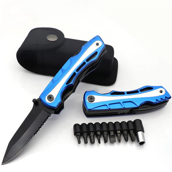 Amazon Top sales Outdoor folding multi knife plier portable mini pocket combination pliers with screwdriver and bottle opener