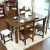 Import American style solid pine wooden rectangular dining table set and chair restaurant wood furniture from China