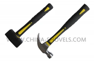 American type tool claw hammer with plastic coated handle