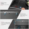 Amzchef Induction Hob, Double Induction Cooker with Ultra-thin Body 2800W induction cooktop